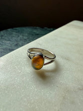 Load image into Gallery viewer, Vintage Opal Sterling Silver Ring Size 7.25
