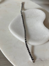 Load image into Gallery viewer, Synthetic Mystic Blue Topaz Sterling Bracelet 7.5”
