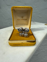 Load image into Gallery viewer, Chunky Butterfly Sterling Silver Ring Size 8.25
