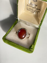 Load image into Gallery viewer, Carnelian Vintage Sterling Silver Ring
