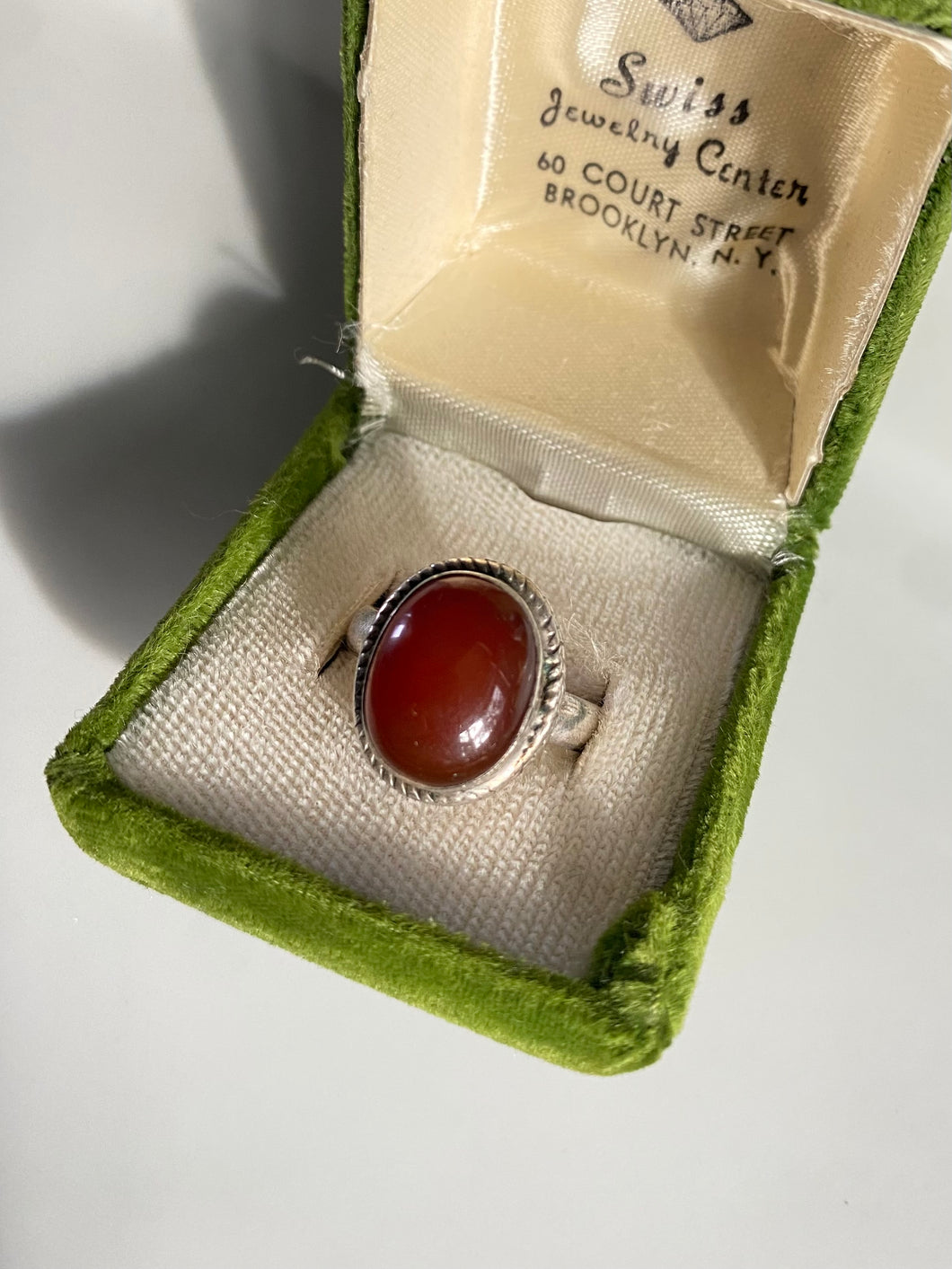 Carnelian Vintage Sterling Silver Ring