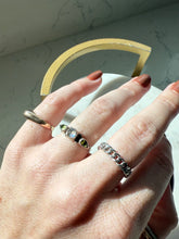 Load image into Gallery viewer, Peridot &amp; Moonstone Sterling Silver Ring Size 6.75
