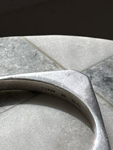 Load image into Gallery viewer, Mexico Sterling Silver Solid Square Bangle Bracelet
