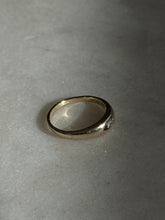 Load image into Gallery viewer, Vintage 10k Yellow Gold Diamond Midi Ring Size 2.5
