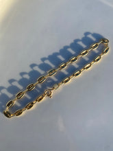 Load image into Gallery viewer, Mariner Link Vintage Italian 14k Yellow Gold Bracelet
