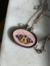 Load image into Gallery viewer, Vintage Butterfly Sterling Silver Necklace 18”
