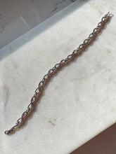 Load image into Gallery viewer, Simulated Opal &amp; Synthetic Pink Sapphire Sterling Silver Bracelet 7.5”
