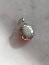 Load image into Gallery viewer, Oval Locket Sterling Silver Spring Ring Charm
