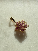 Load image into Gallery viewer, Natural Ruby 18k Gold Star Charm
