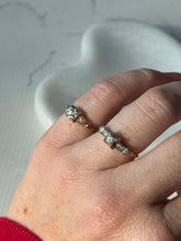 Load image into Gallery viewer, 14k Yellow Gold &amp; 18k White Gold Diamond Arrow Ring
