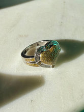 Load image into Gallery viewer, Sterling Silver Yellow Lab Grown Diamond Heart Ring Size 9.25
