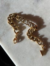 Load image into Gallery viewer, Vintage GUESS Gold Plated Bracelet 7.5”
