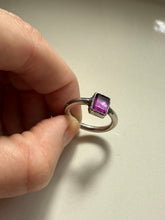 Load image into Gallery viewer, Tous Amethyst Sterling Silver Ring Size 7
