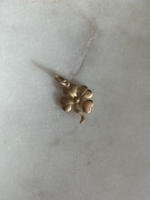 Load image into Gallery viewer, Four Leaf Clover 14k Gold Mini Charm
