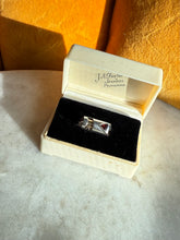 Load image into Gallery viewer, Garnet Sterling &amp; 14k Yellow Gold Ring Size 8
