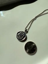 Load image into Gallery viewer, Celestial Sun &amp; Moon Sterling Silver Vintage Necklace 16”

