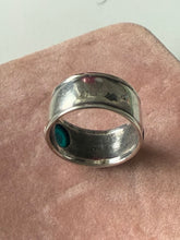 Load image into Gallery viewer, Vintage Eye Love You Sterling Silver Ring Size 7.25
