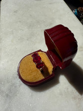 Load image into Gallery viewer, Lab Grown Ruby Rhodium Sterling Silver Ring Size 4
