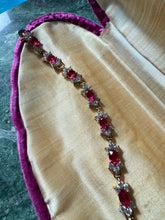 Load image into Gallery viewer, Gold Vermeil CZ Tennis Bracelet 7.25”
