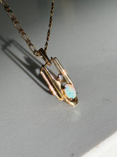 Load image into Gallery viewer, Vintage Opal &amp; Diamond 14k Gold Pendant
