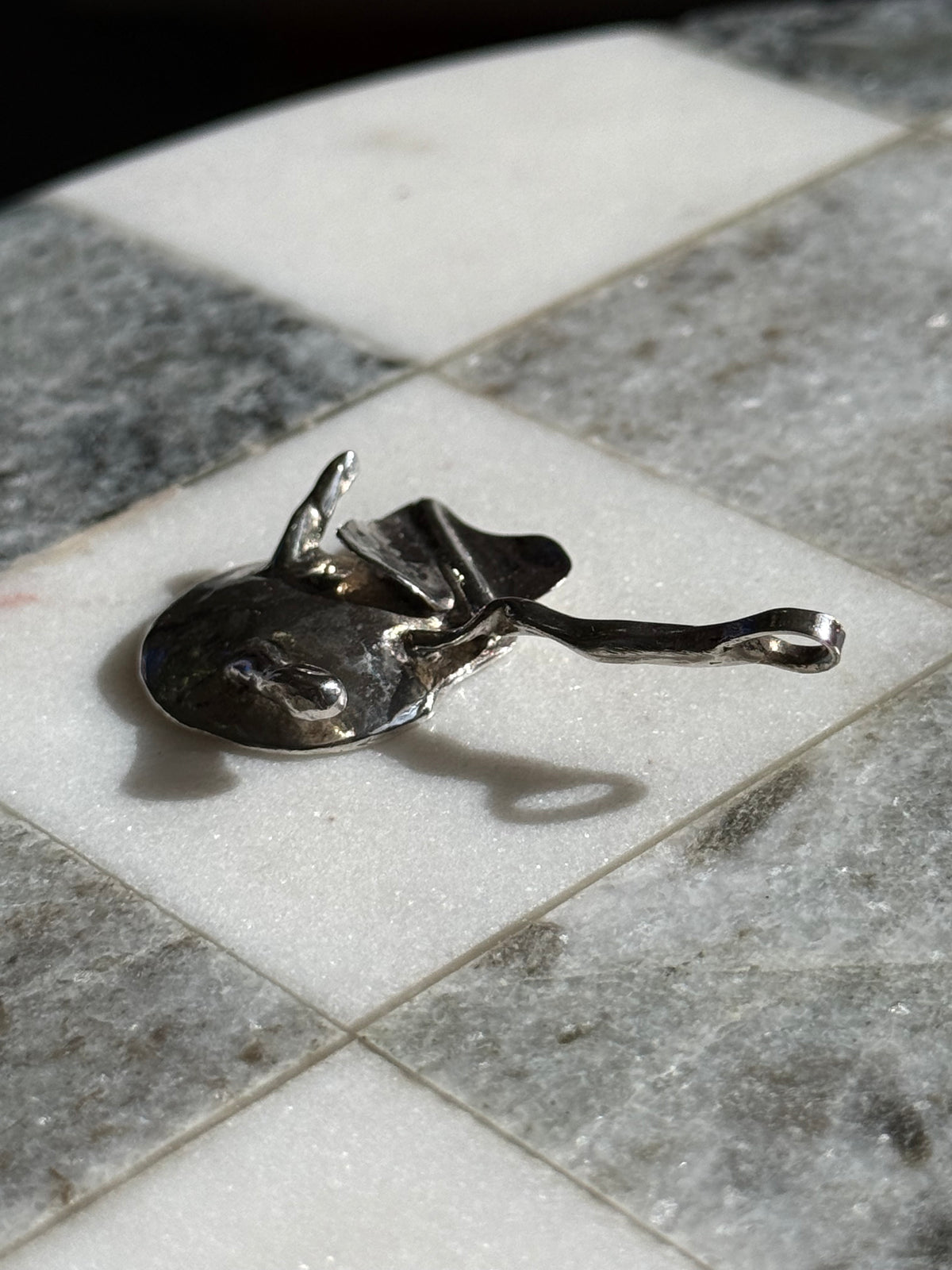 Apple Vintage Solid Sterling Pendant