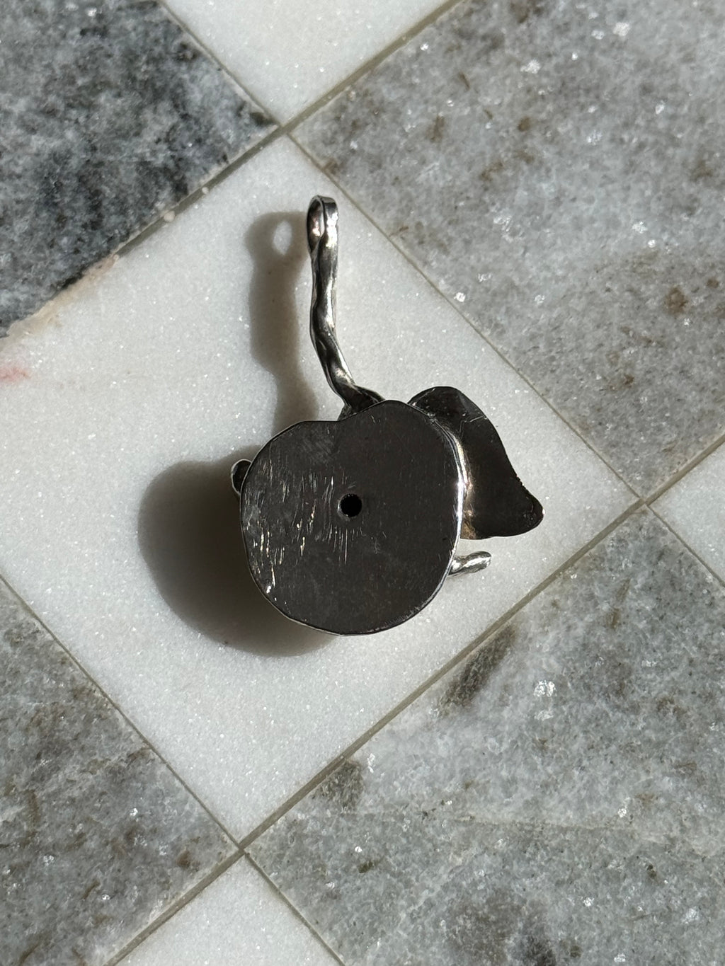 Apple Vintage Solid Sterling Pendant