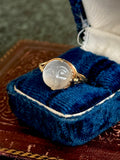 Vintage Moonstone Moonface 10k Gold Ring