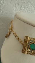 Load and play video in Gallery viewer, Vintage Goldette Caged Choker Collar Goldtone Necklace
