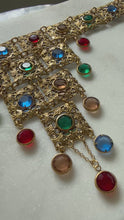 Load and play video in Gallery viewer, Vintage Goldette Caged Choker Collar Goldtone Necklace
