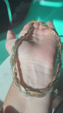 Load and play video in Gallery viewer, Italian Braided Dusted Gold Vermeil Chain 18”
