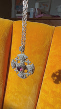 Load and play video in Gallery viewer, Maltese Cross Sterling Silver Necklace
